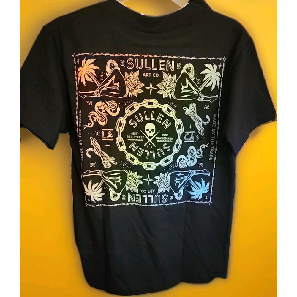 Sullen Pin Up Punk Street Bike Gothic Americana Tattoo Art WILD SIDE Small A120